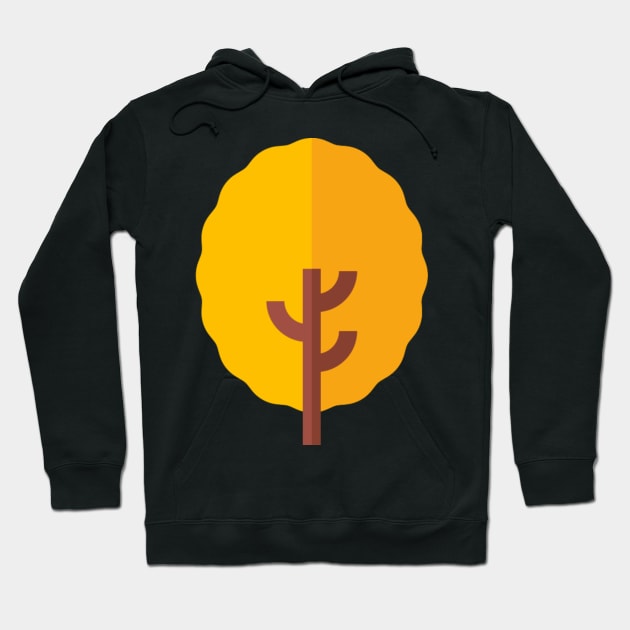 yellow tree icon Hoodie by Lonneketk